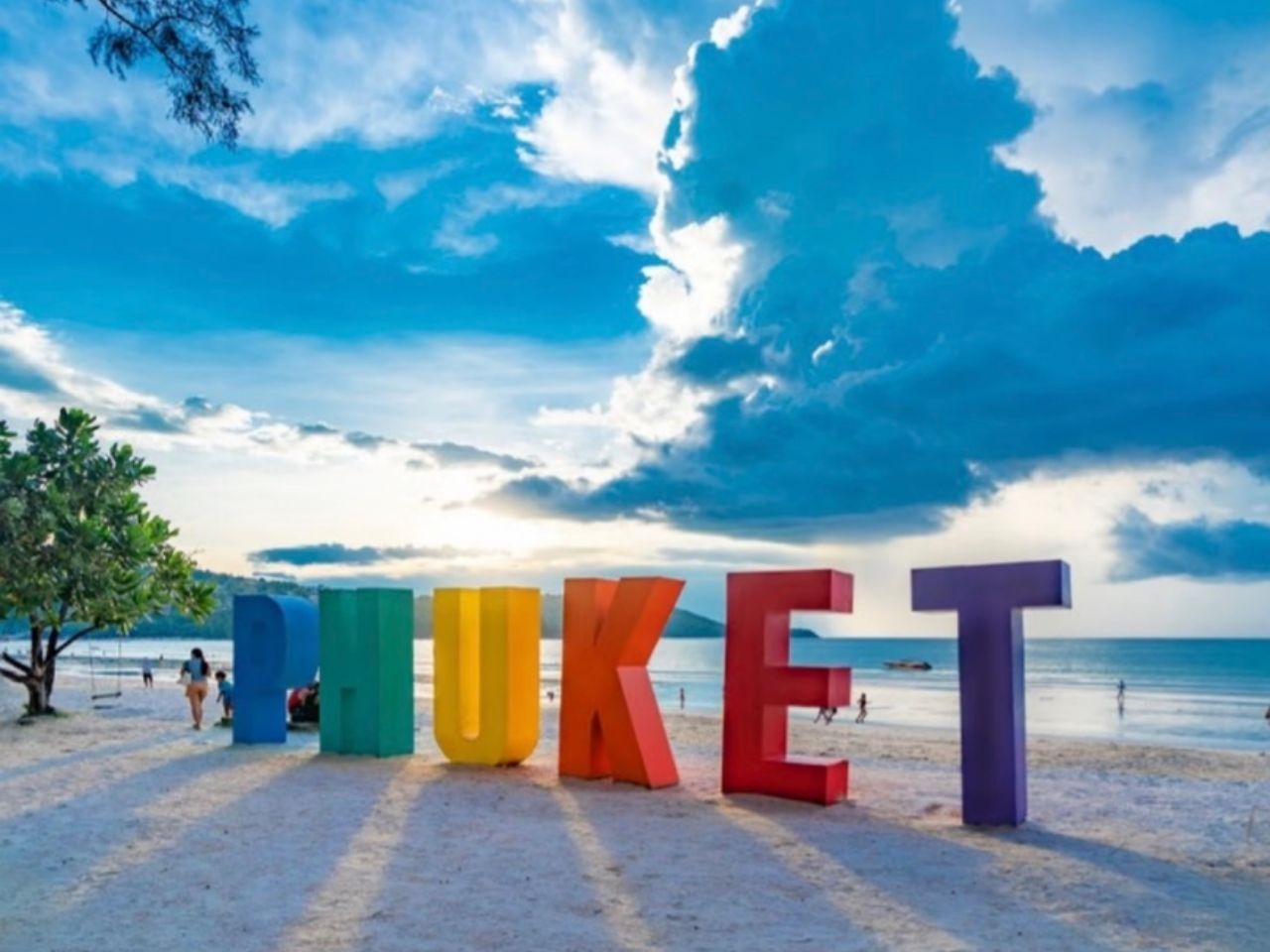 Patong Beach and Beach Road